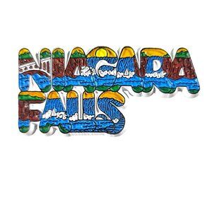 Magnet Niagara Falls Souvenir 3D Design Colorful Landmark Collectible